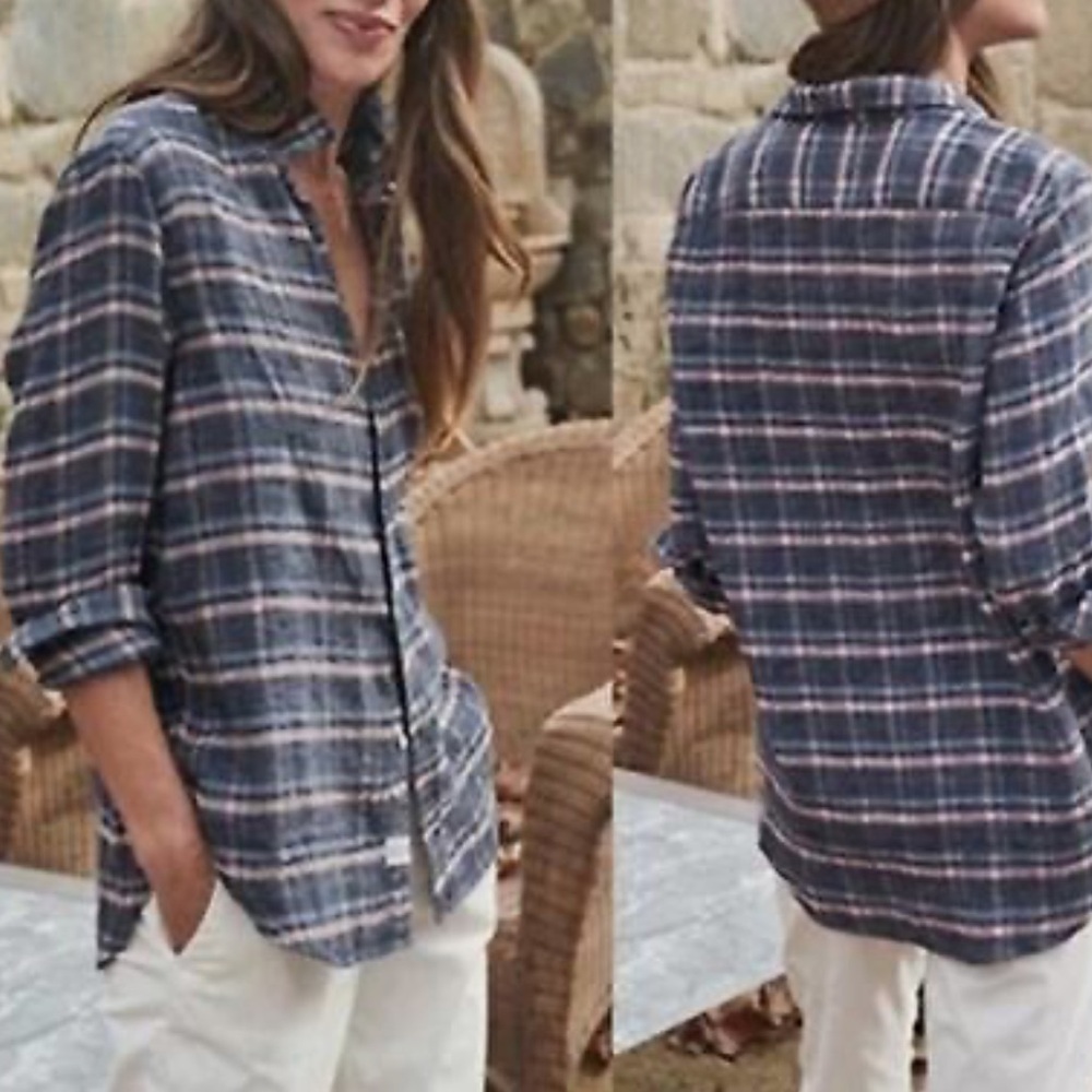 Frank & Eileen Plaid linen Shirt